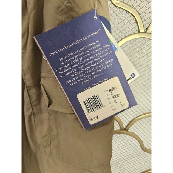 Burlington MCS Sportif Men's XL Khaki Cargo Pants With Moisture Control Gorpcore - Picture 2 of 9